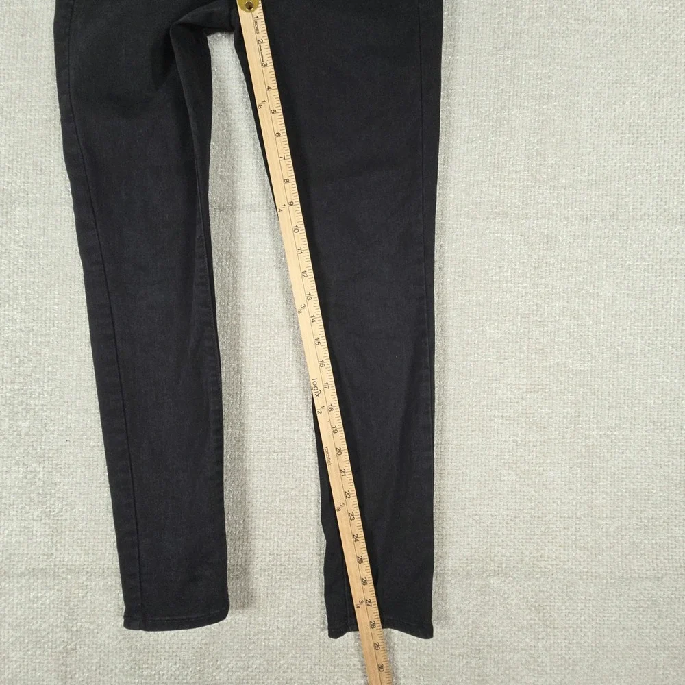 Old Navy Rockstar Super Skinny Black Jeans Built-In Sculpt Never-Fade‎ Size 6